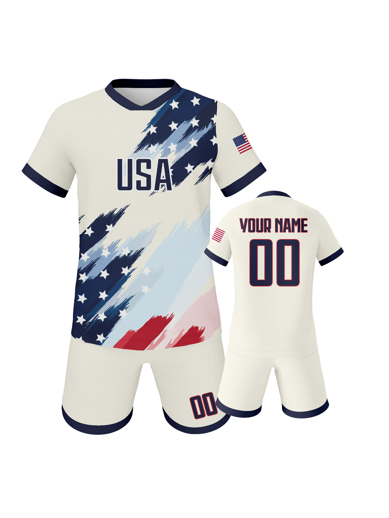 Sports Equipment For Boys - Kids Custom Usa Soccer Kit Personalized