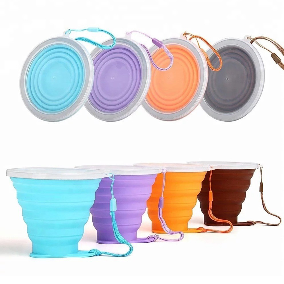 Sports Equipment 5 Years Old - 270ML Silicone Collapsible Cups for Camping