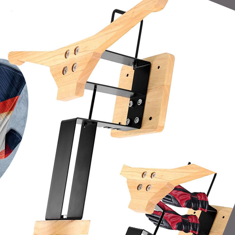 Wood Motorcycle Helmet Holder  - Sports Equipment Home reseña y precio
