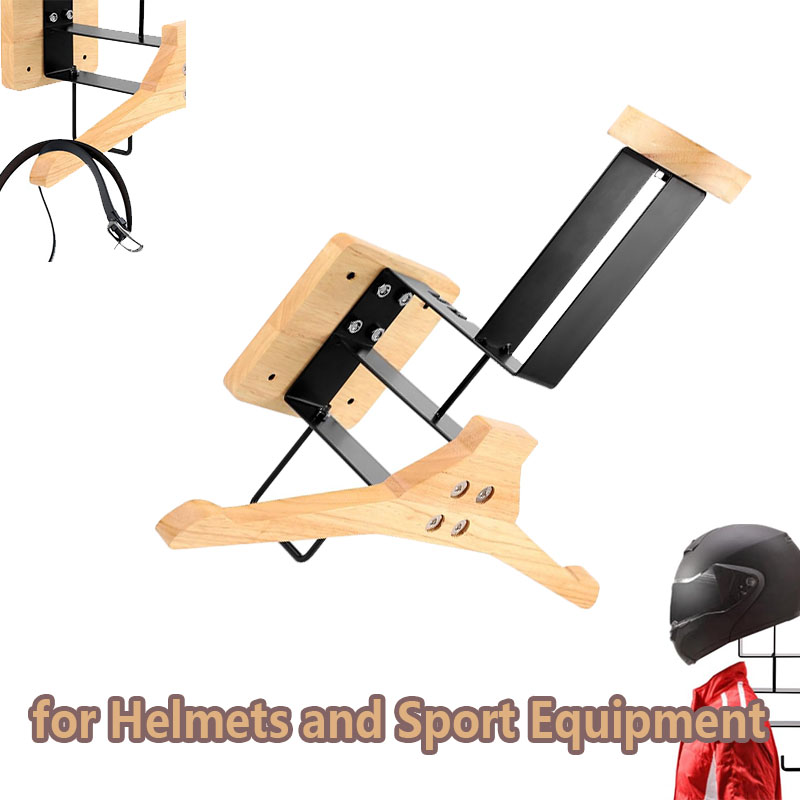 Wood Motorcycle Helmet Holder  - Sports Equipment Home reseña y precio