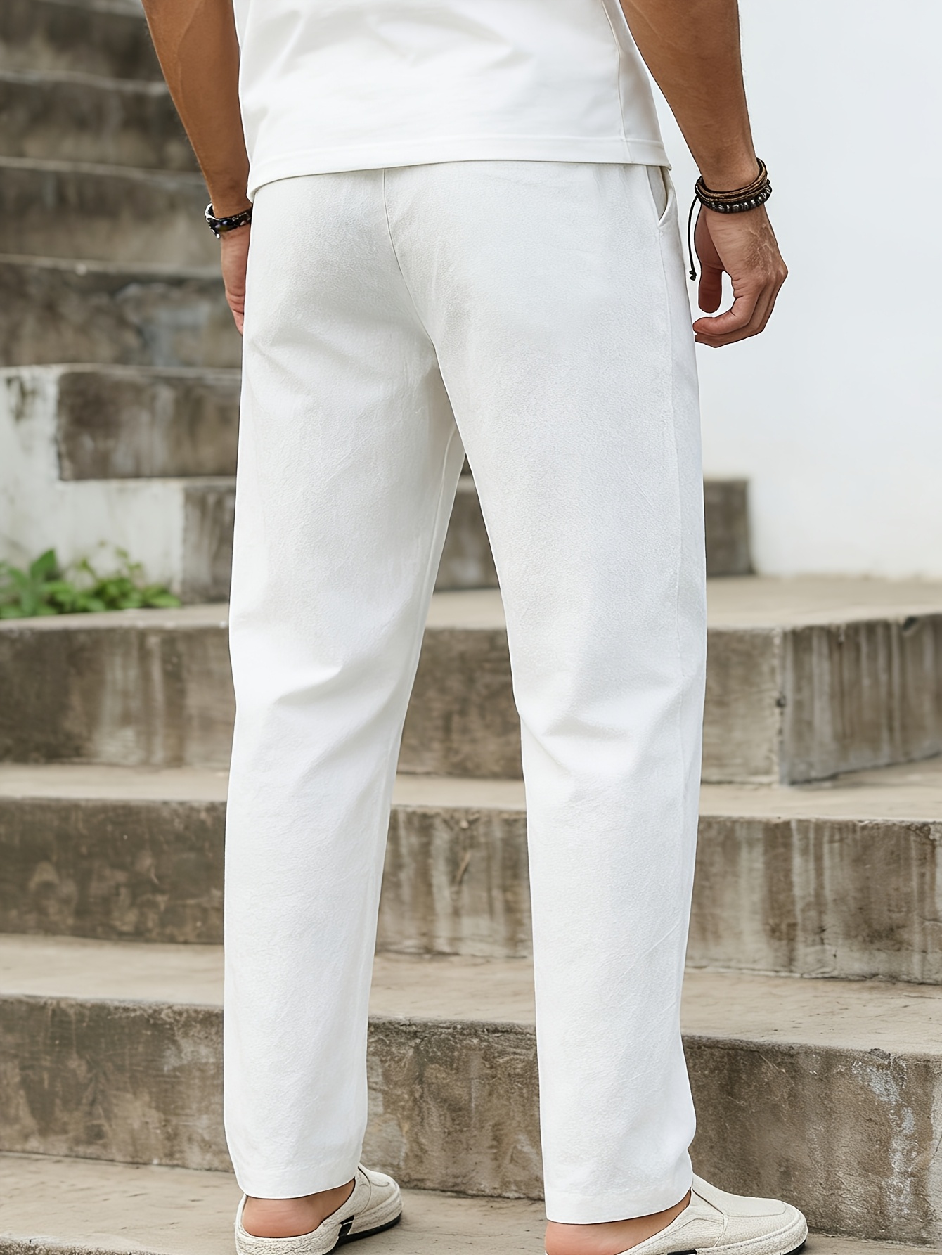 FGKKS Men White Pants Fashion  - Sports Equipment Brands reseña y precio
