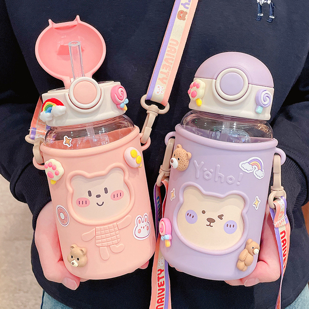 Kawaii Water Bottle Cute Bear  - Sports Equipment 5 Years Old reseña y precio