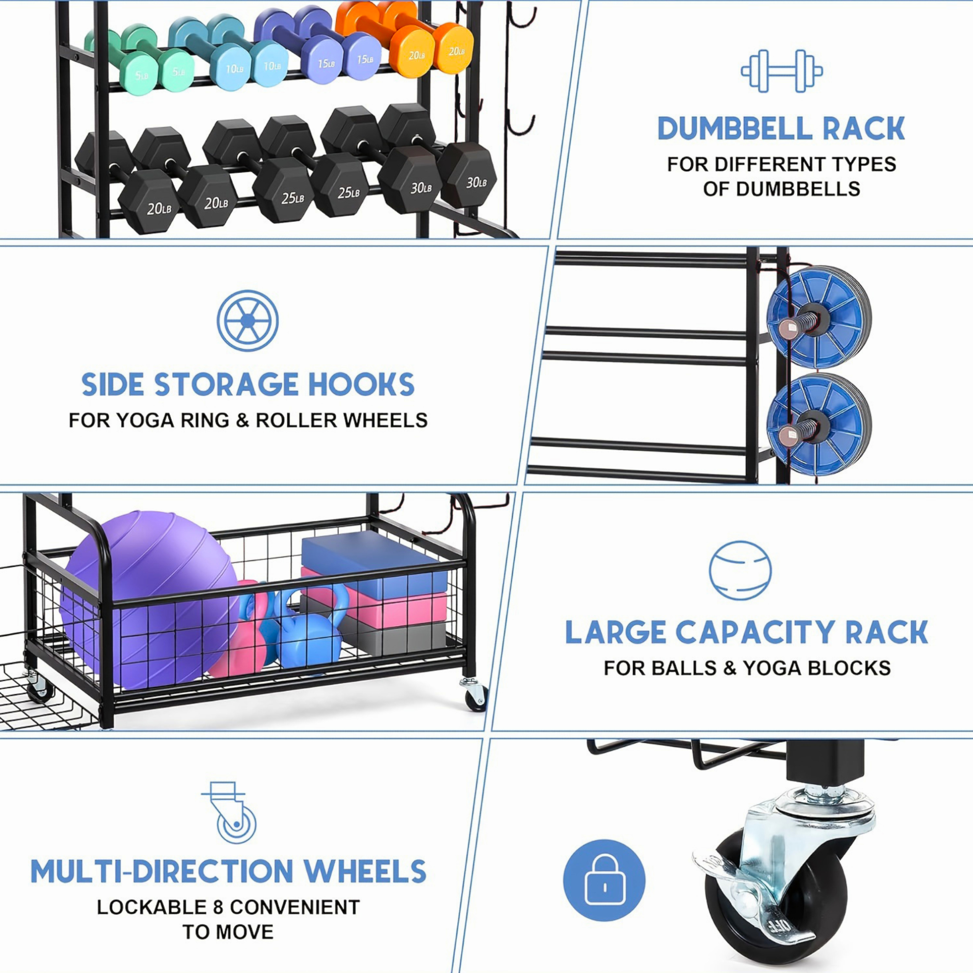 Blacksmith 4 Tier Storage Rack - Sports Equipment Kitchener reseña y precio