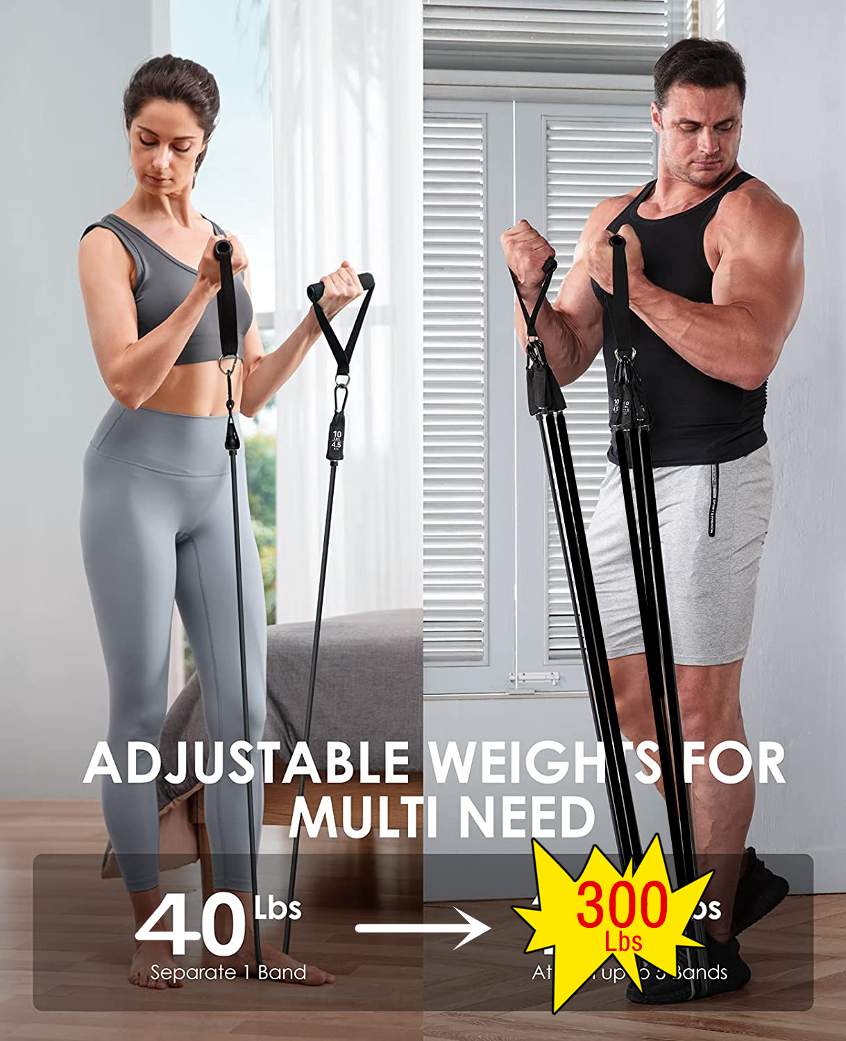 300lb Fitness Booty Resistance - Sports Equipment Website reseña y precio