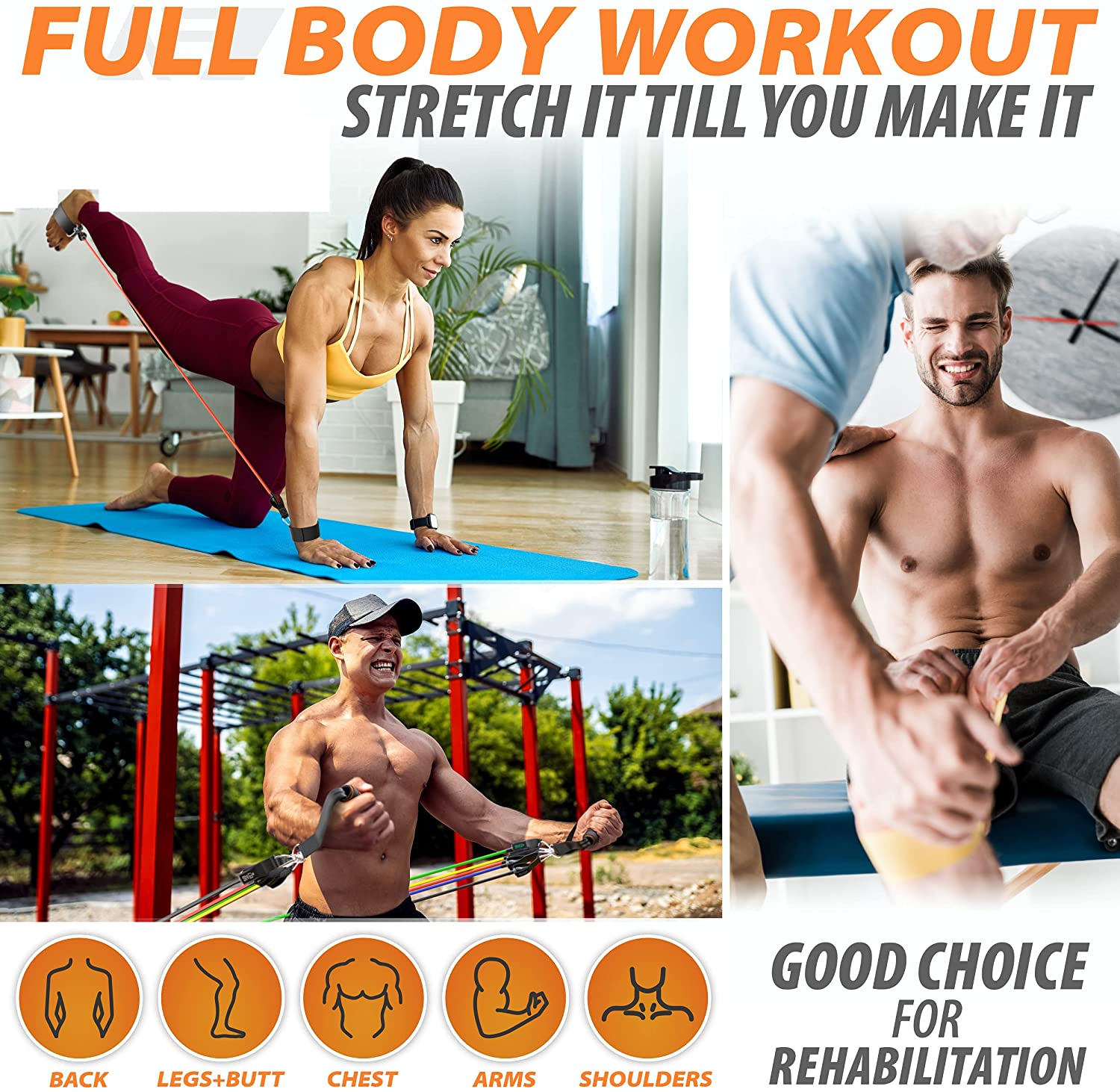 300lb Fitness Booty Resistance - Sports Equipment Website reseña y precio